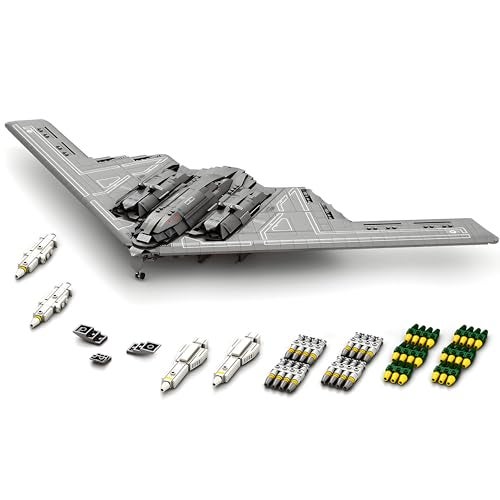 HI-REEKE HIREEKE Fighter Jet Building Block Set B2 Bomber Military Plane Toy for Teen - Image 1