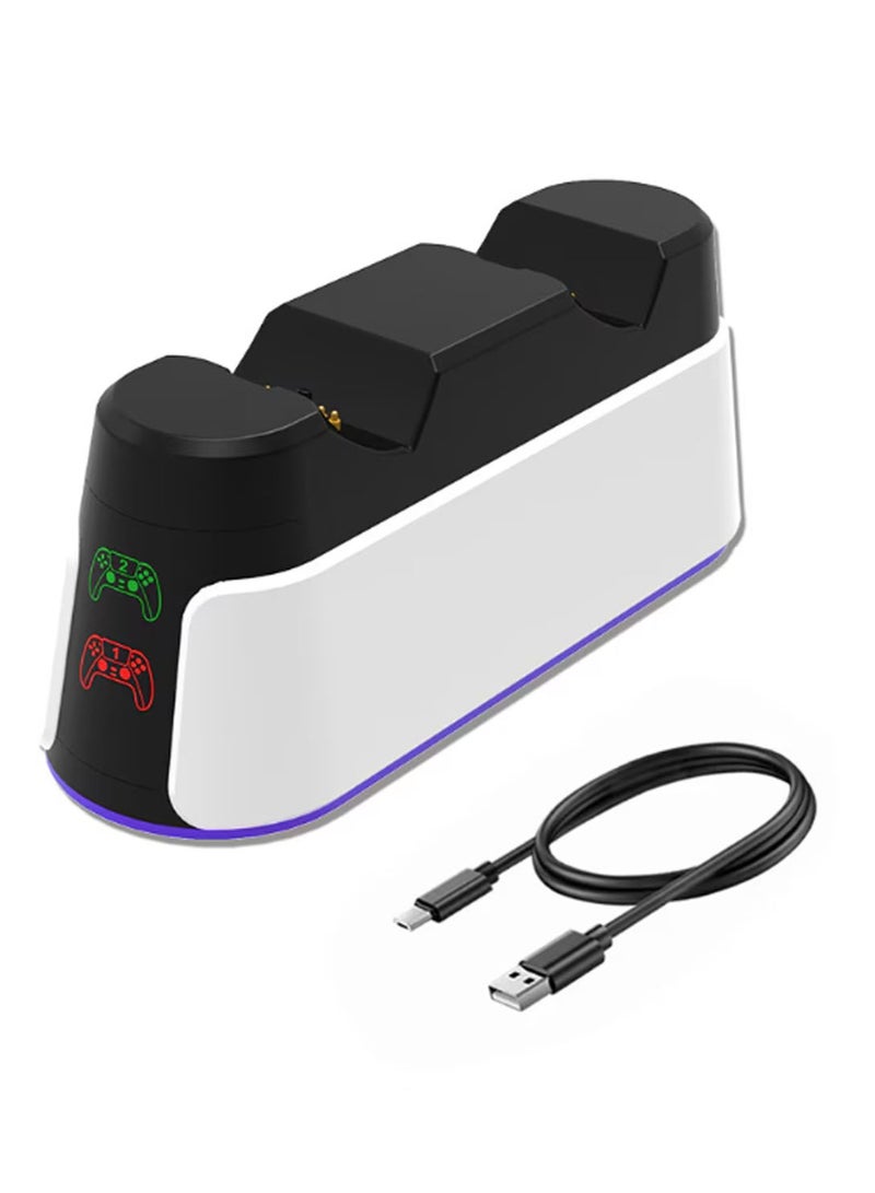 PS5 Controller Charging Station Fast Charge PS5 Charger Dock  for PlayStation 5 Dual Sense Controller USB Type C PS5 Charger Stand with LED Indicator  - Image 1