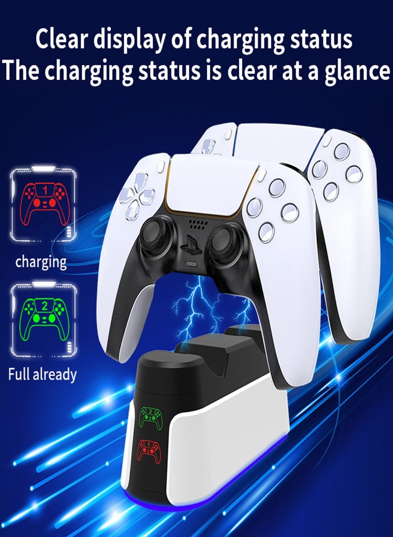 PS5 Controller Charging Station Fast Charge PS5 Charger Dock  for PlayStation 5 Dual Sense Controller USB Type C PS5 Charger Stand with LED Indicator  - Image 4