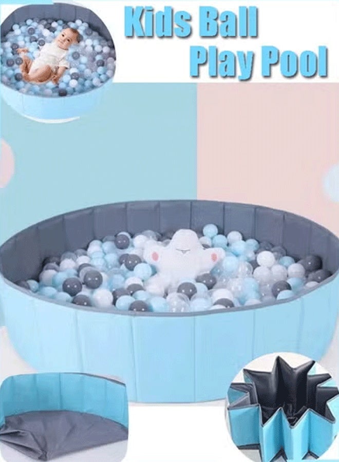 Baby Ball Pool Ball Pit for Toddlers Folding Portable Ball Pool Double Oxford Cloth Ball Pit Round Kids Ball Pit Indoor and Outdoor Game Kids Play Ball Pool Ideal Gift for Girls and Boys (NO Balls) - Image 1