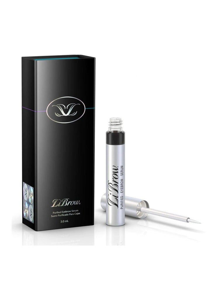 LiBrow Purified Eyebrow Physician-Formulated Serum for Fuller & Thicker Looking Eyebrows Eye Makeup Natural_Eyebrow Enhancer Safe for_Sensitive Skin 3-Months Supply (3ml) - Image 1