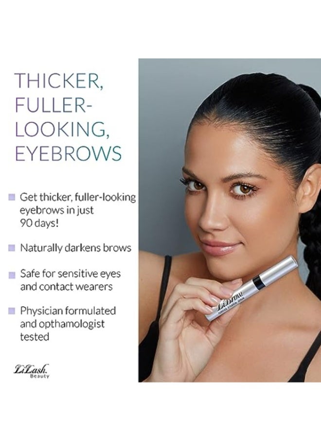 LiBrow Purified Eyebrow Physician-Formulated Serum for Fuller & Thicker Looking Eyebrows Eye Makeup Natural_Eyebrow Enhancer Safe for_Sensitive Skin 3-Months Supply (3ml) - Image 2
