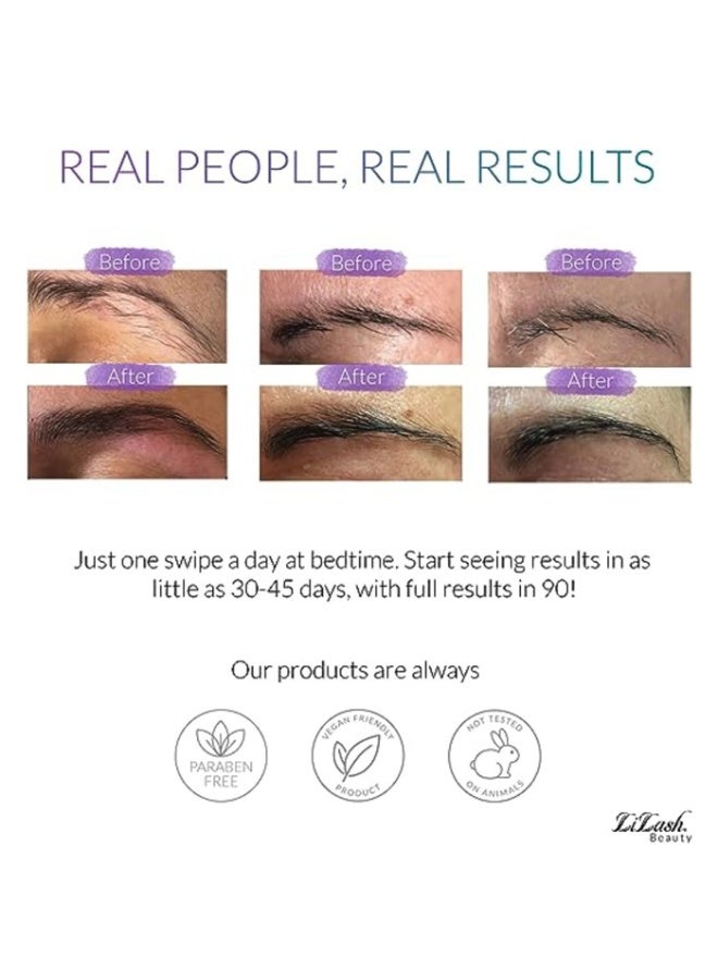 LiBrow Purified Eyebrow Physician-Formulated Serum for Fuller & Thicker Looking Eyebrows Eye Makeup Natural_Eyebrow Enhancer Safe for_Sensitive Skin 3-Months Supply (3ml) - Image 4