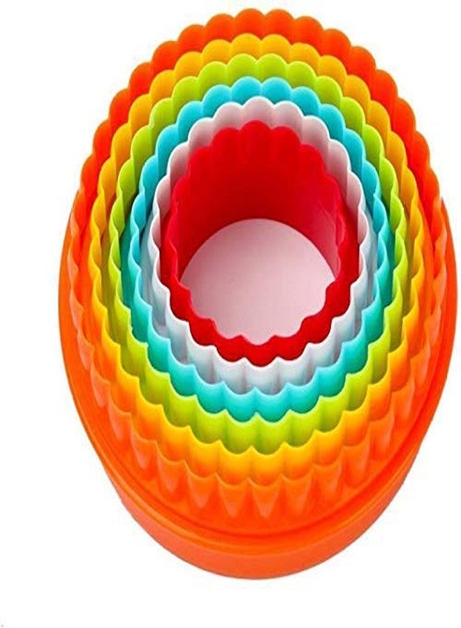 Choco Decor Chocodecor 5 Piece Set Plastic Cupcake Cookie Cutter Cake Mold Biscuit Fondant DIY Cake Kitchen Cooking Tools (Round) - Image 1