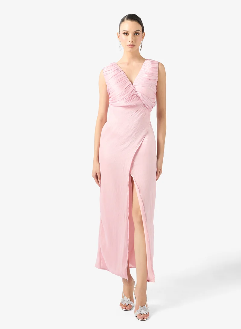 Namshi x  Drape Wrap Dress With Cape for Women | Best Price UAE