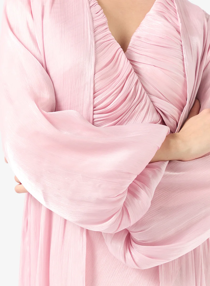 Namshi x  Drape Wrap Dress With Cape for Women | Best Price UAE