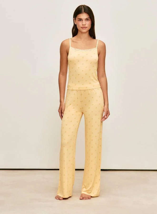Undiz Printed jersey pants with ducks
