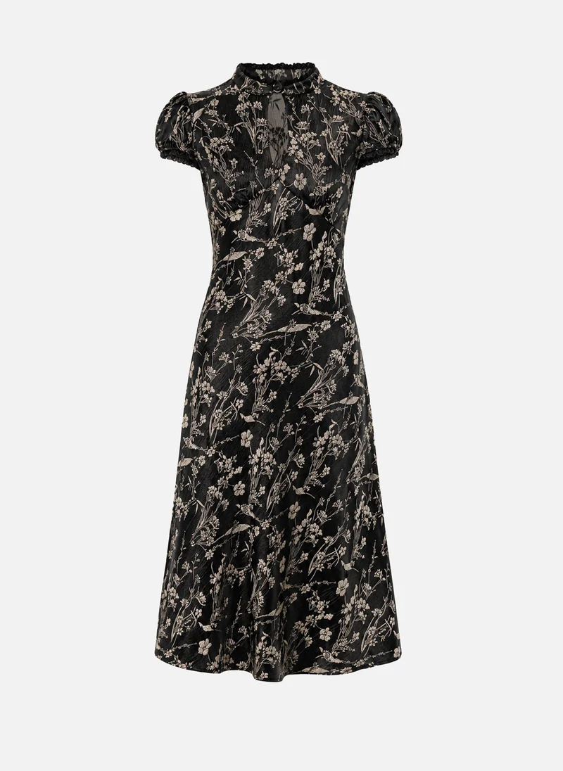 Lichi  Fitted midi dress with a floral pattern for Women | Best Price UAE