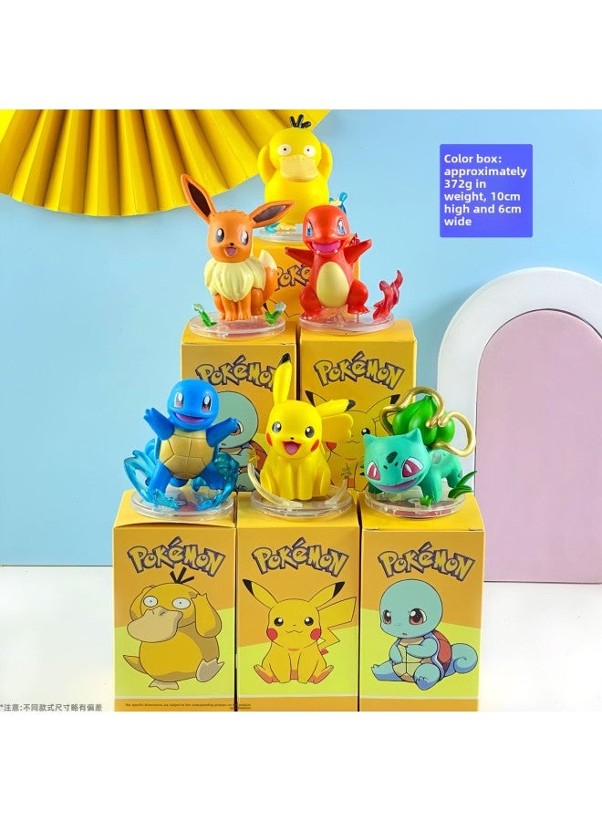 Baokemeng Hand-made Blind Box Pikachu Crayon Small Melody Kulomi Ruby Strawberry Bear Toy Ornaments-Color:2nd Generation Pokemon-boxed (whole Set Price)  - Image 1