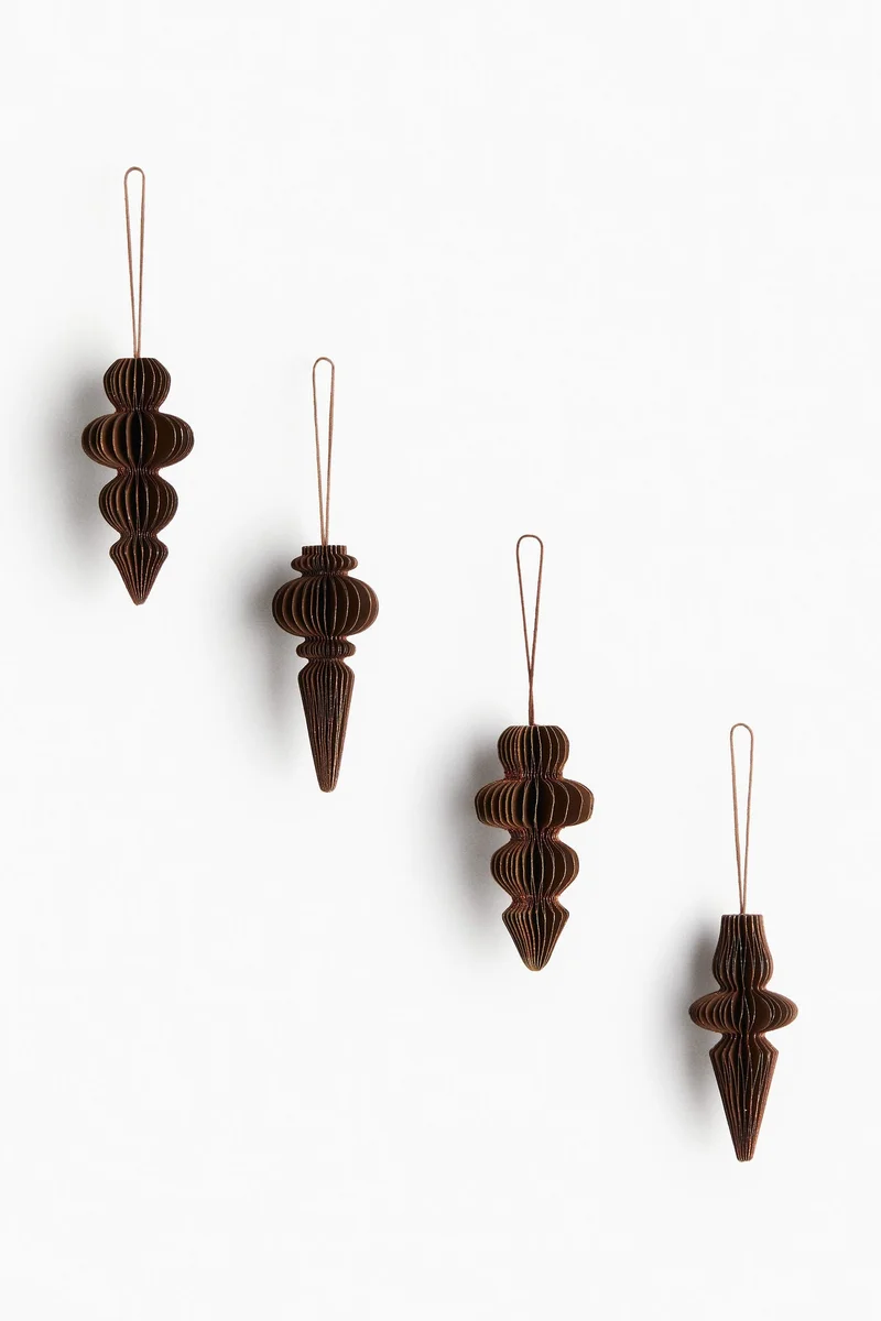 H&M 4-pack paper Christmas decorations