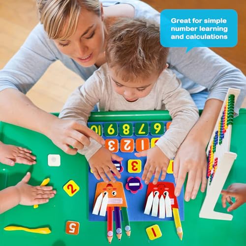 Oligitdi Busy Board for Toddlers,Montessori Toys for Boys Girls 3~6 Year Old, Learning Numbers Felt Board Math Games for Activity Kindergarten Children - Image 4