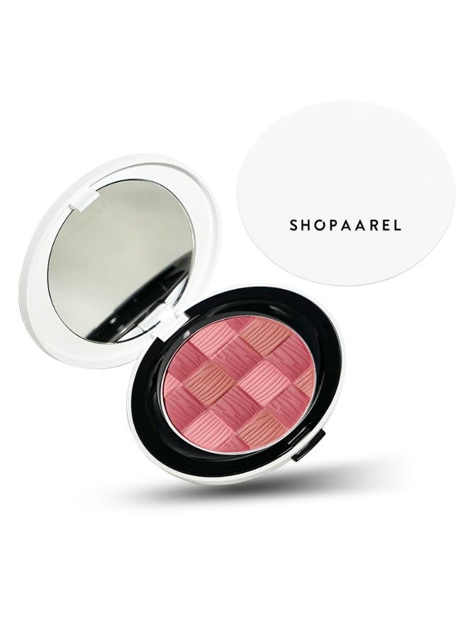 شوبارل أحمر خدود SHOPAAREL عالي الصبغة | أحمر خدود للوجه بلمسة نهائية مطفية ولامعة | مكياج خفيف الوزن ويدوم طويلاً للإطلالات اليومية والمناسبات (درجة Tip Top) - 4.5 جم - Image 1