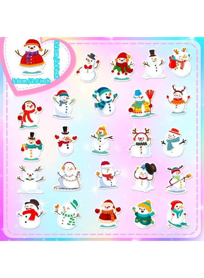 NIBEMINENT 50 Pcs Merry Christmas Deco Kit Waterproof Stickers, High Definition Printing Bright Colors, Suitable for Laptop Skateboard Luggage Water Bottle Guitar DIY - Image 3