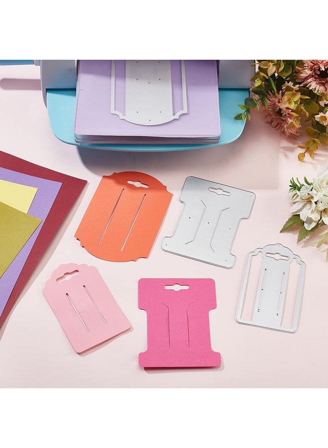 BENECREAT 3 Style Bow Card Cutting Dies Stencils Hair Bow Tie Card Hair Clip Card Carbon Steel Templates For Diy Scrapbooking Photo Album Wedding Decor Embossing - Image 4