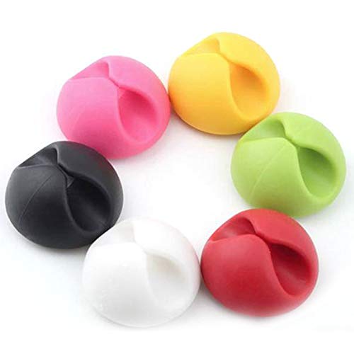 CONNECTWIDE CONNECTWIDE Bunny Multipurpose Silicone Rabbit Ears Desktop Wire Device Cable Drop Clips Holder Organizer Set of 6  - Image 2