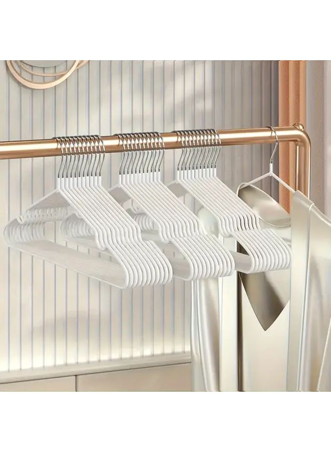 60Pcs Non Slip Heavy Duty Metal Clothes Hangers Green 16 Inch Durable Space Saving Hanger - Image 5