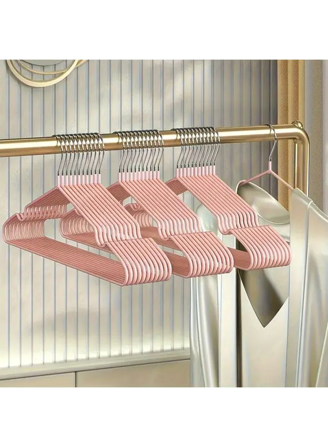 60Pcs Non Slip Heavy Duty Metal Clothes Hangers Green 16 Inch Durable Space Saving Hanger - Image 4
