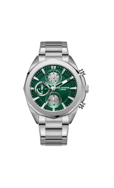 Lee Cooper Men's Multi Function Display Watch With Silver Metal Strap - LC08005.370