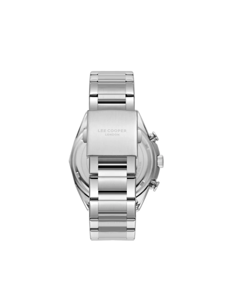 Lee Cooper Men's Multi Function Display Watch With Silver Metal Strap - LC08005.370