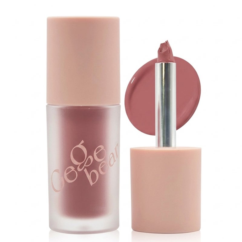 Gege bear Soft Fog Smooth Multi-Use Lipstic Cream 3g 3-in-1 Lip Tint Blush Eyeshadow Long Lasting Non-Drying Makeup for Women 01 Neda and Xingzi - Image 1