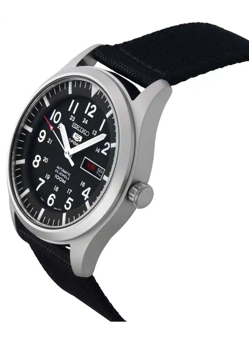 Seiko 5 Sports Automatic Dial Nylon Strap Men's Watch, SNZG15J1 - Image 3