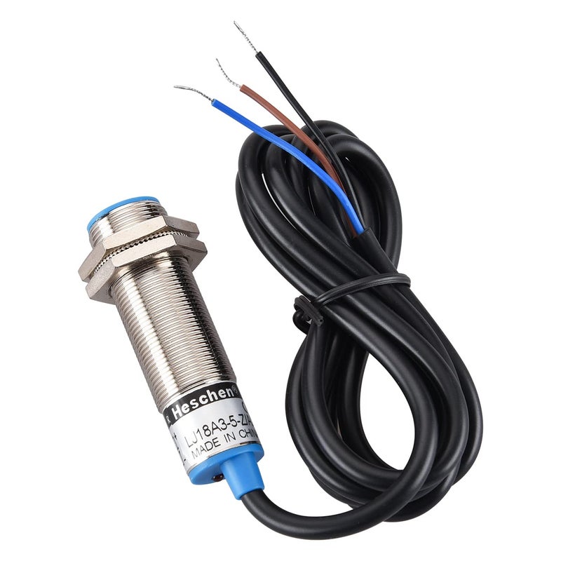 Heschen M18 Inductive Proximity Sensor Switch Shield Type LJ18A3-5-Z/BY Detector 5mm 10-30VDC 200mA PNP Normally Open(NO) 3 Wire - Image 2