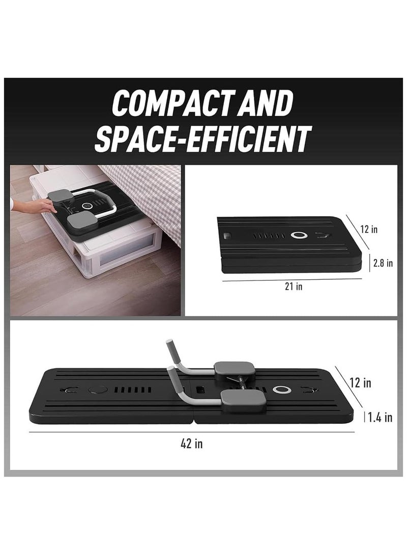 Arabest Pilates Board, Pilates Reformer Set, 5 in1 Pilates Reformer Machine with Timer, Multi-Purpose Foldable Pilates Reformer Board for Home, Pilates Sliding Board for Home Women Men - Image 5