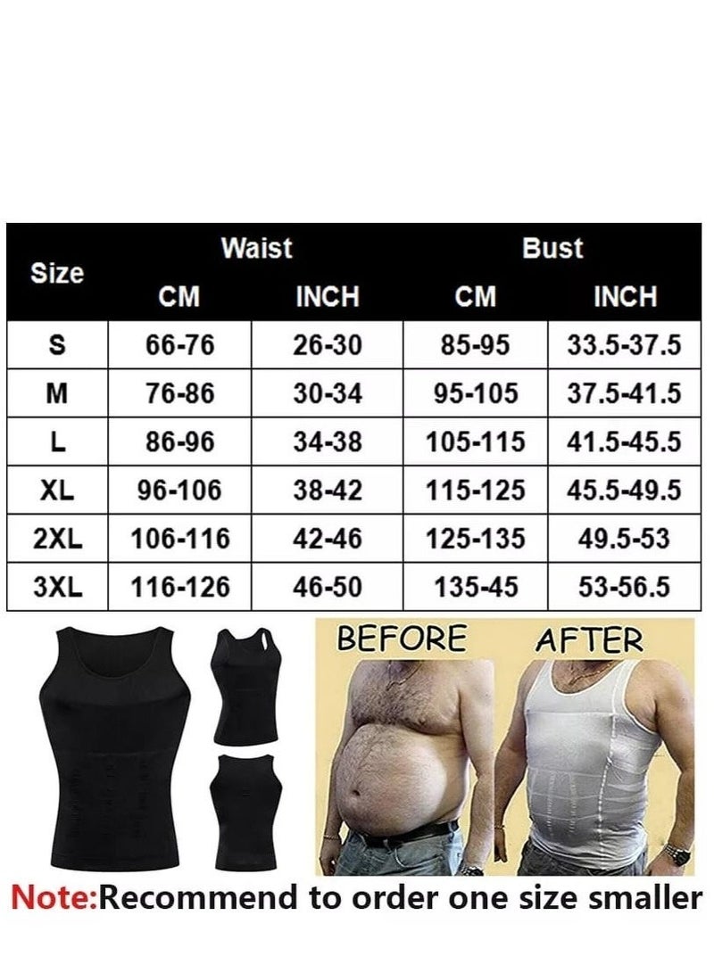 Men's Compression Garment For Slimming And Tightening The Abdominal Area And Concealing Gynecomastia In Men, Black. - Image 2