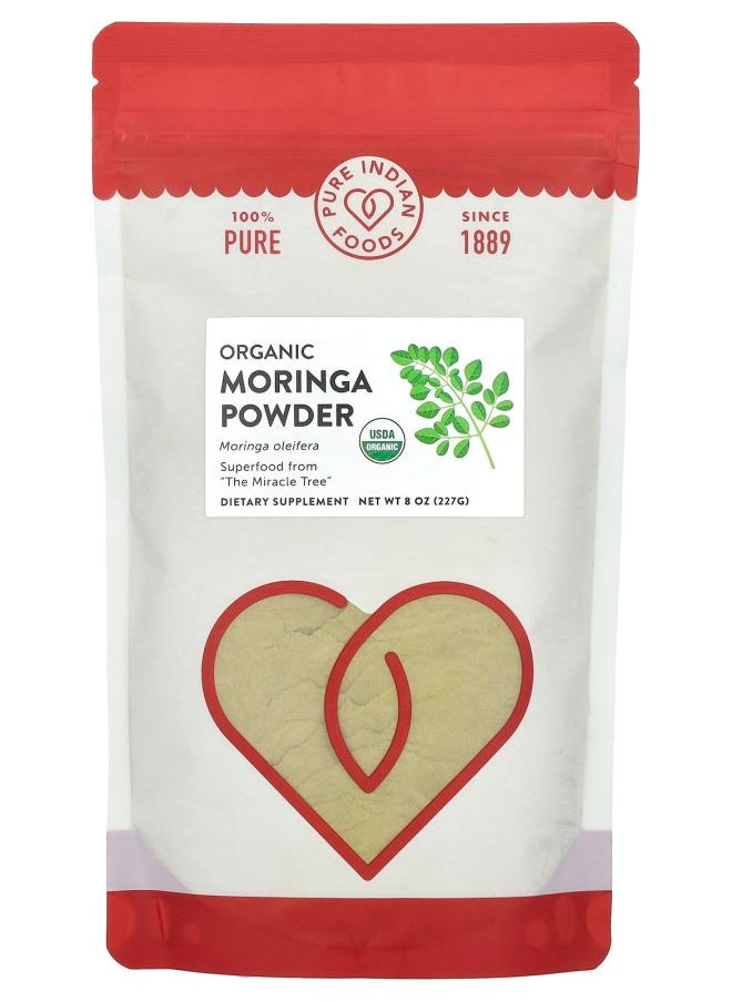Pure Indian Foods Organic Moringa Powder 8 oz (227 g) 