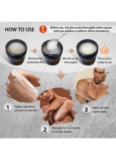 Dead Sea Collection Salt Body Scrub Amberwood For Men - Moisturizes, Exfoliates & Nourishes Skin - Cleanses & Detoxifies with Dead Sea Minerals - Dead Sea Collection - 23.28 OZ  - Image 4