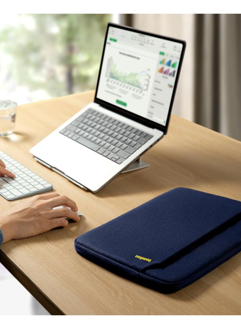 Tomtoc Light-A18 Slim Laptop Sleeve for 14-inch MacBook Pro M4/M3/M2/M1 Pro/Max 2024-2021, Water-Resistant Protective Case for 13.8 Inch Surface Eco-Friendly Laptop AI PC - Image 3