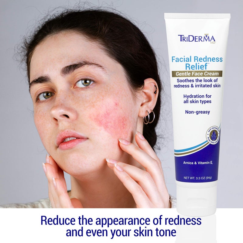 TriDerma كريم الوجه اللطيف لتخفيف احمرار الوجه من تريدرما (3.3 أونصة) - Image 3