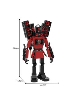 Y&D Skibidi Toilet Man Toy Building Blocks 1303 PCS Titan Sound Man Toy Ideas Toys Battle Horror Game Model Ideas Toys Gifts for Adult & Kids 