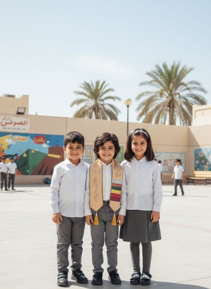 بريميم دعائم مدرسية لليوم الوطني السعودي للأطفال - وشاح تراثي للبرامج الثقافية والعروض المسرحية - Image 2