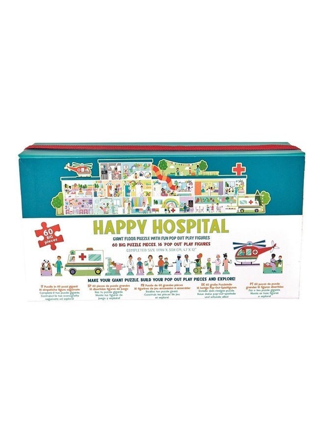 Floss & Rock Happy Hospital Floor Puzzle | 60-Piece Jigsaw Puzzle for Kids | Pop Out Puzzle Pieces | Educational Puzzle Game | Large Floor Puzzle for Kids  - Image 3