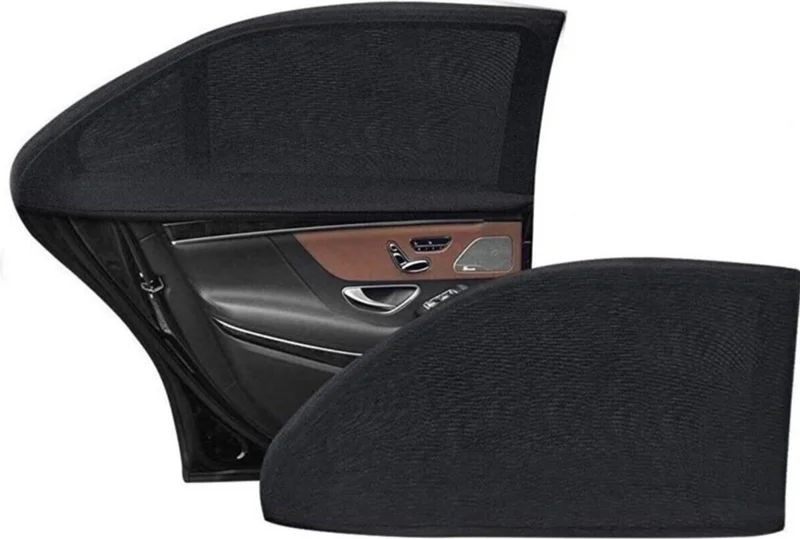 Akselife 2 Pieces Auto Sunshade Curtain Vehicle Side Window Sunshade Car Sunshade Curtain Mother Baby Breastfeeding Curtain