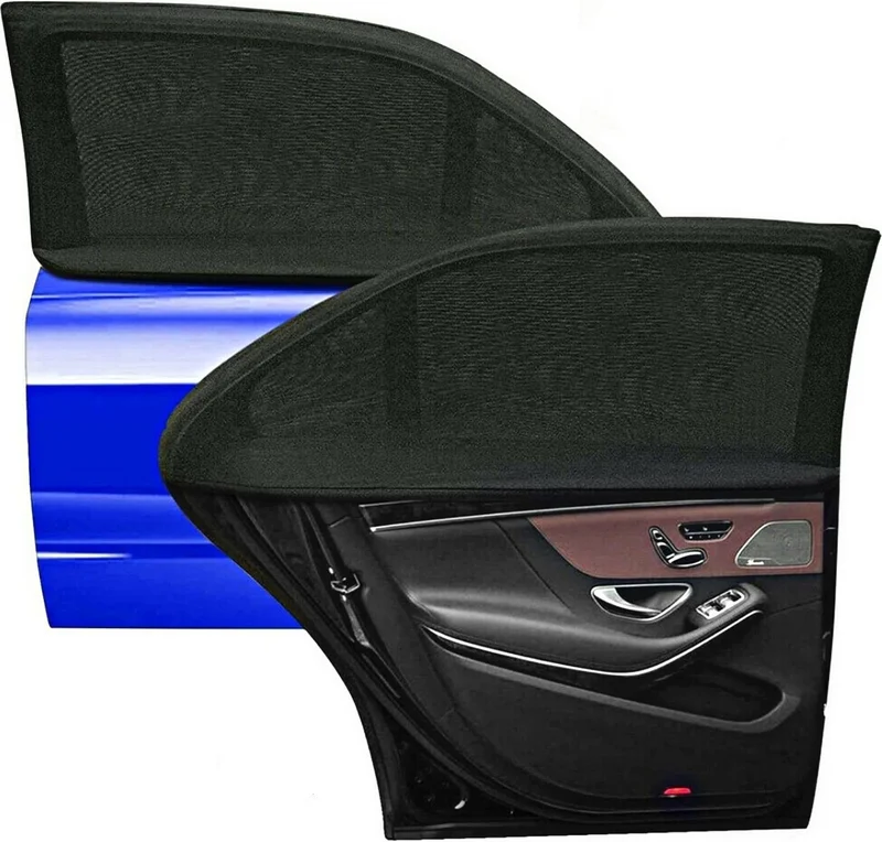 Akselife 2 Pieces Auto Sunshade Curtain Vehicle Side Window Sunshade Car Sunshade Curtain Mother Baby Breastfeeding Curtain