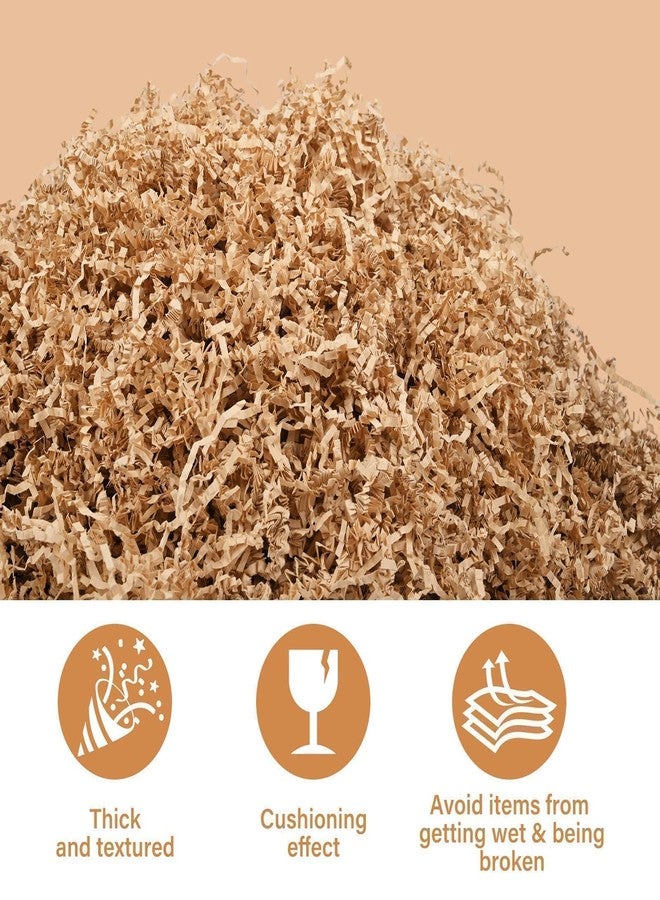 ZOEHROWS 2.2LB Crinkle Paper Gift Basket Filler, Brown Shredded Paper For Gift Baskets, Box Filler For Wrapping & Decor, Gift Basket Filler For Birthdays, Weddings, Anniversaries - Image 2