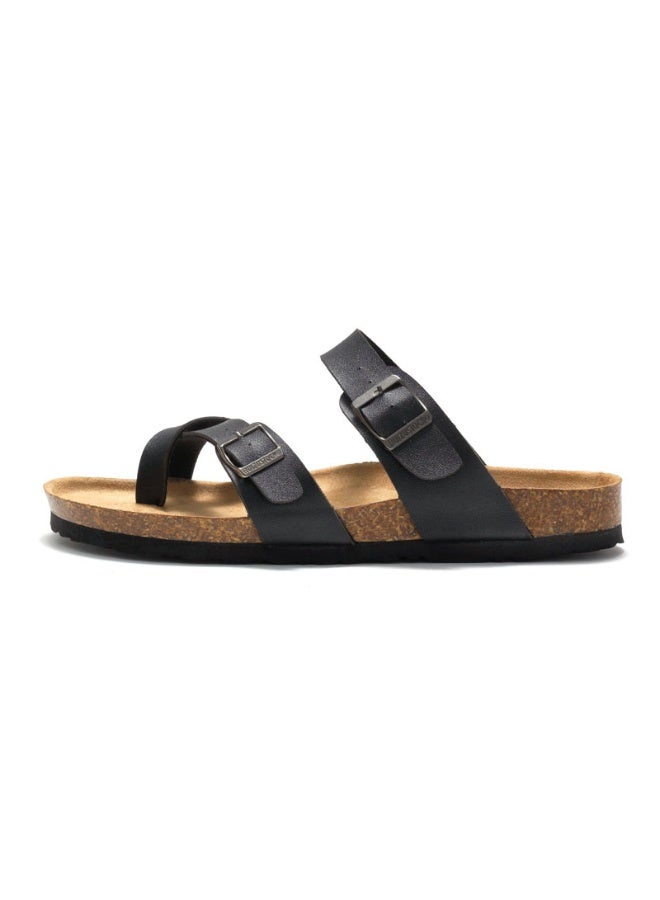 NIBEMINENT Summer Women's Shoes Fashion cork Slippers Trendy couple beach shoes Casual comfortable flat slippers  - Image 1