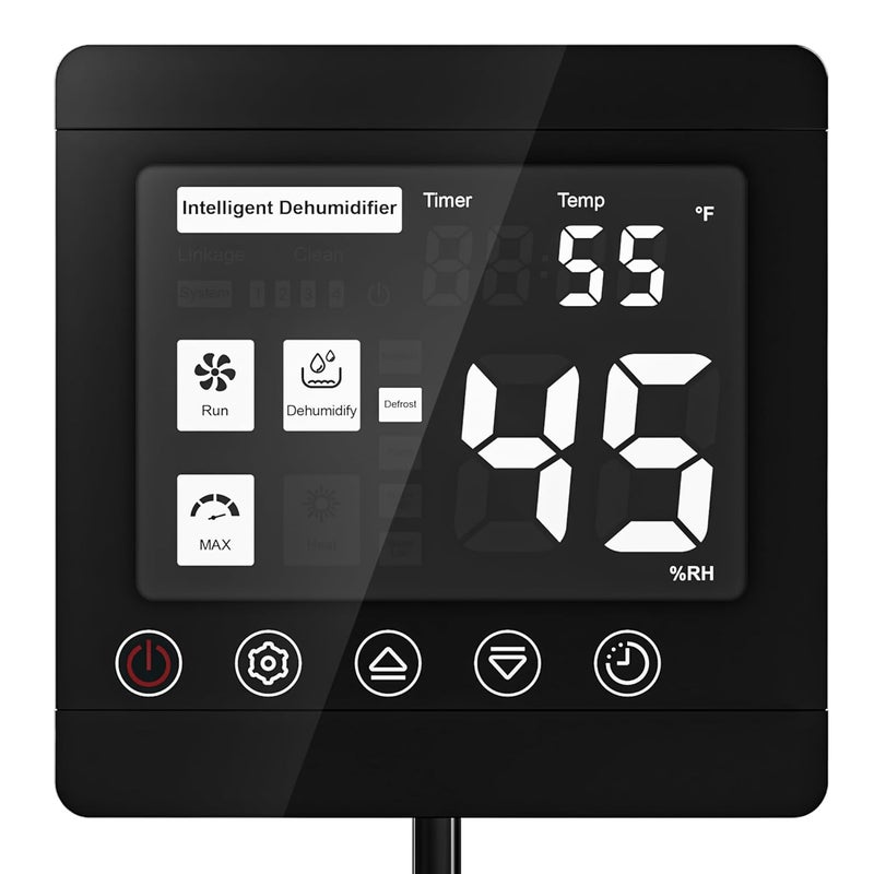 Waykar Remote Control for AFW Series Dehumidifiers – Digital Humidity & Temperature Control, Adjustable Humidity Level, 32.8ft Cable, Sensitive Sensor, Easy Installation, Includes Accessories - Image 1