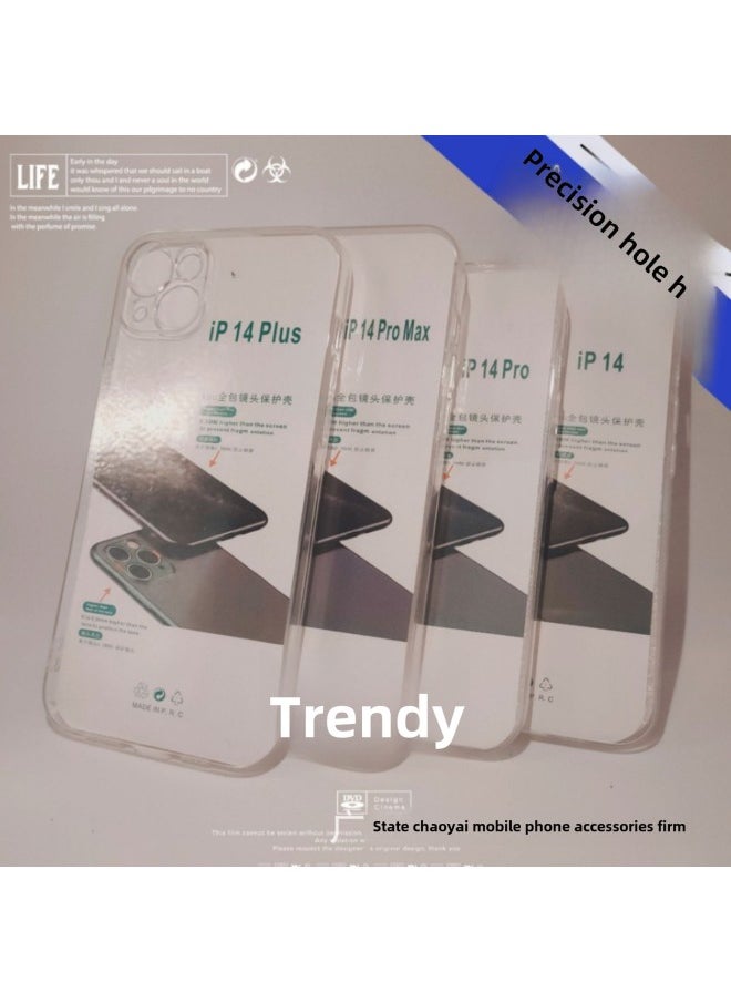 Generic - For IPhone16 PRO MAX Fine Hole Mobile Phone Case IP15 Thick 1.5MM Apple X High Permeability Transparent Soft Case-Color:Ultra-thin Shell  ]-Applicable Model:IPXSMAX - Image 1