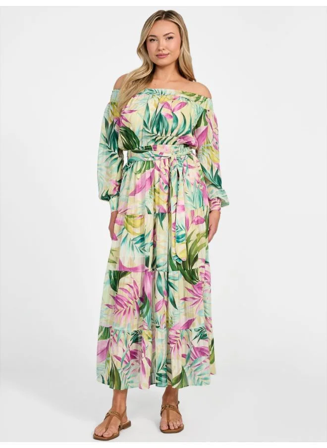 GUESS Josee Off Shoulder Long Dress