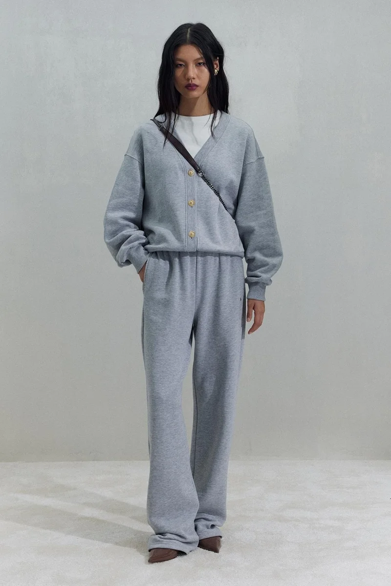 Suud Collection Grey Homie Elastic Tracksuit