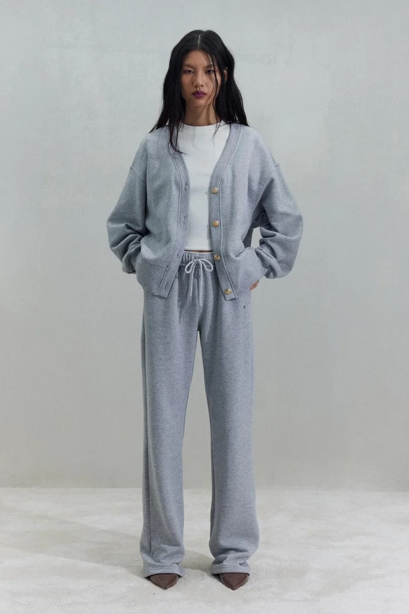 Suud Collection Grey Homie Elastic Tracksuit