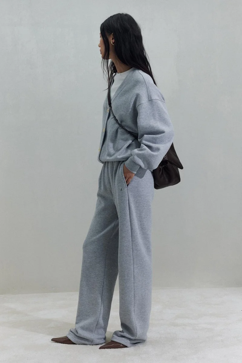 Suud Collection Grey Homie Elastic Tracksuit