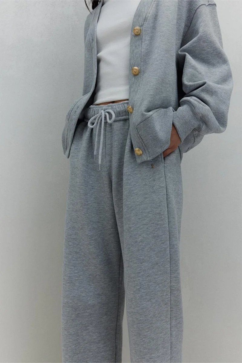 Suud Collection Grey Homie Elastic Tracksuit