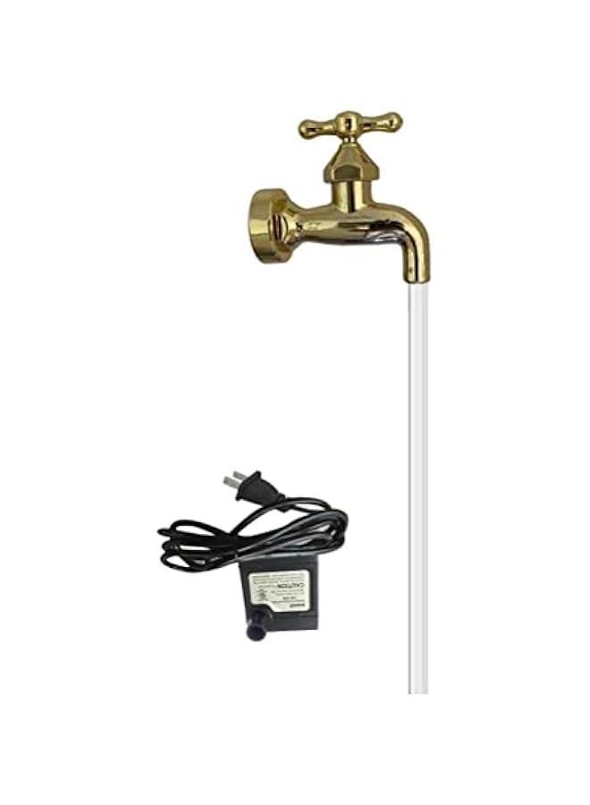 نافورة صنبور غير مرئية نافورة عائمة، نافورات فناء في الهواء الطلق وحديقة، فن صنبور عائم للفناء وزينة المنزل - Image 2