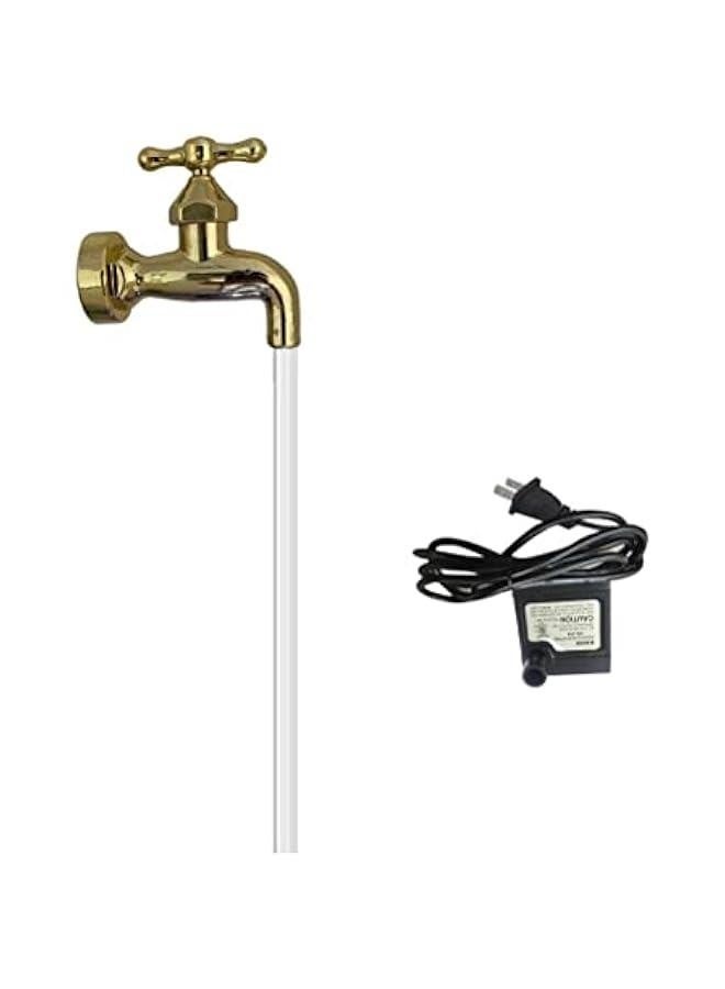 نافورة صنبور غير مرئية نافورة عائمة، نافورات فناء في الهواء الطلق وحديقة، فن صنبور عائم للفناء وزينة المنزل - Image 1