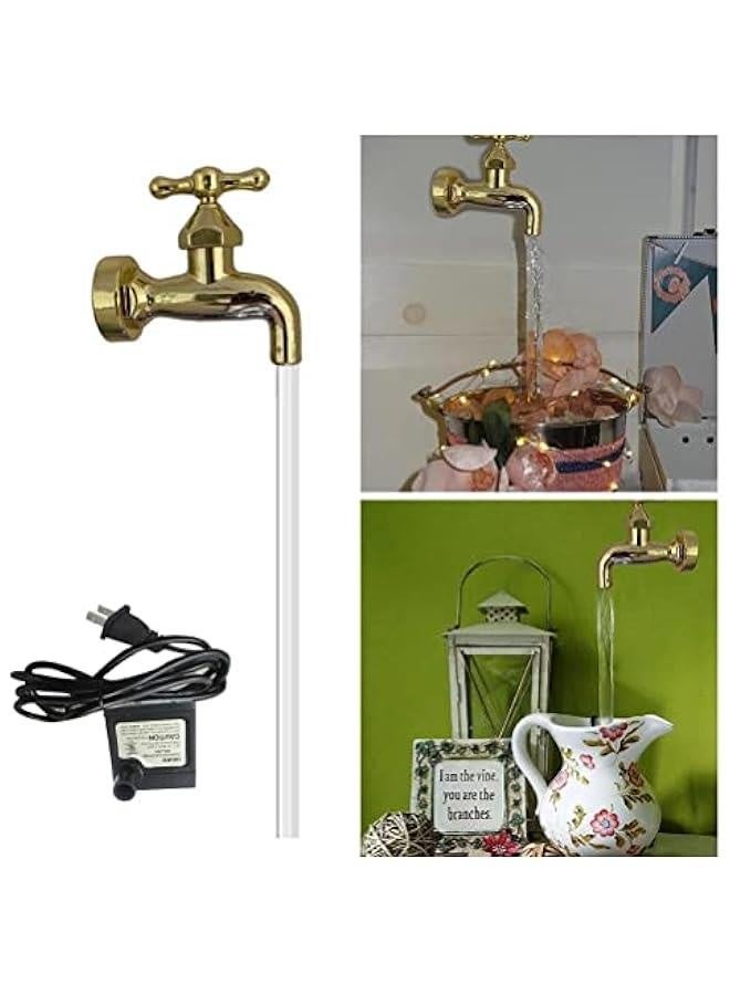 نافورة صنبور غير مرئية نافورة عائمة، نافورات فناء في الهواء الطلق وحديقة، فن صنبور عائم للفناء وزينة المنزل - Image 4