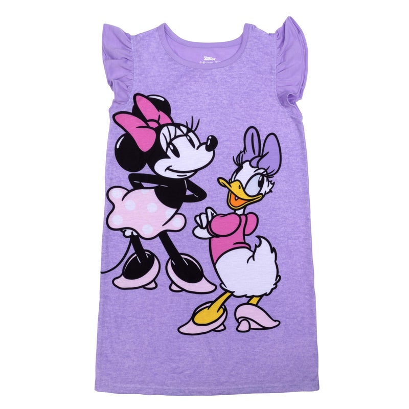 Disney girls Nightgown Soft Cute Pajamas for Kids MINNIE AND DAISY 4T - Image 2